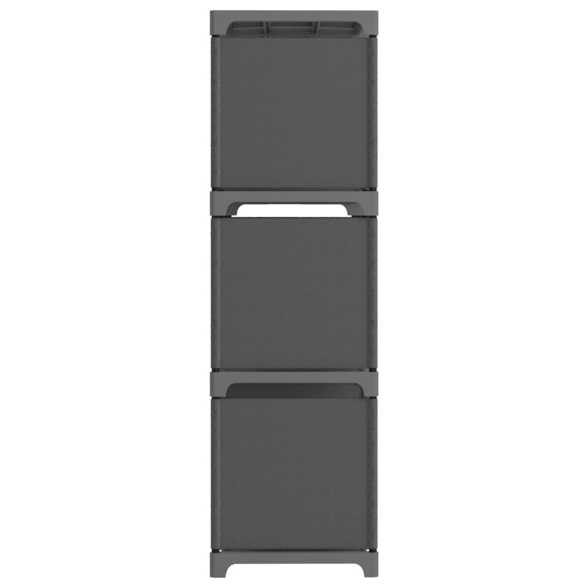 vidaXL Ραφιέρα με 9 Κύβους & Κουτιά Γκρι 103x30x107,5 εκ. Υφασμάτινη