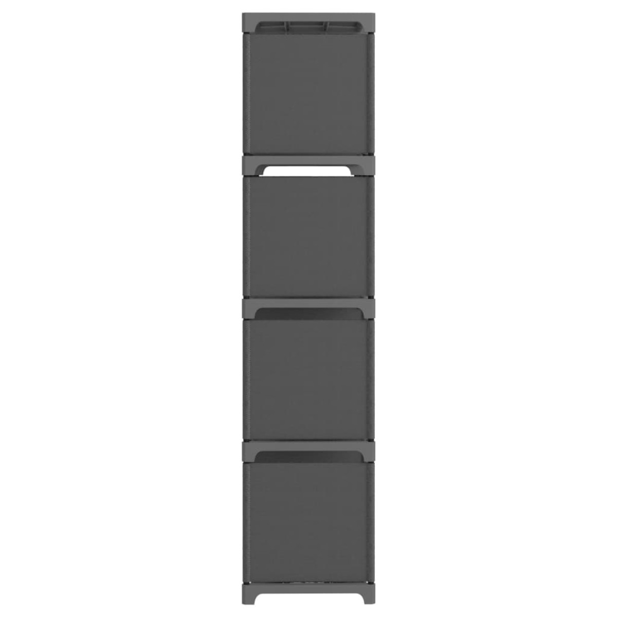 vidaXL Ραφιέρα με 12 Κύβους Γκρι 103 x 30 x 141 εκ. Υφασμάτινη