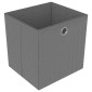 vidaXL Ραφιέρα με 15 Κύβους & Κουτιά Γκρι 103x30x175,5 εκ. Υφασμάτινη