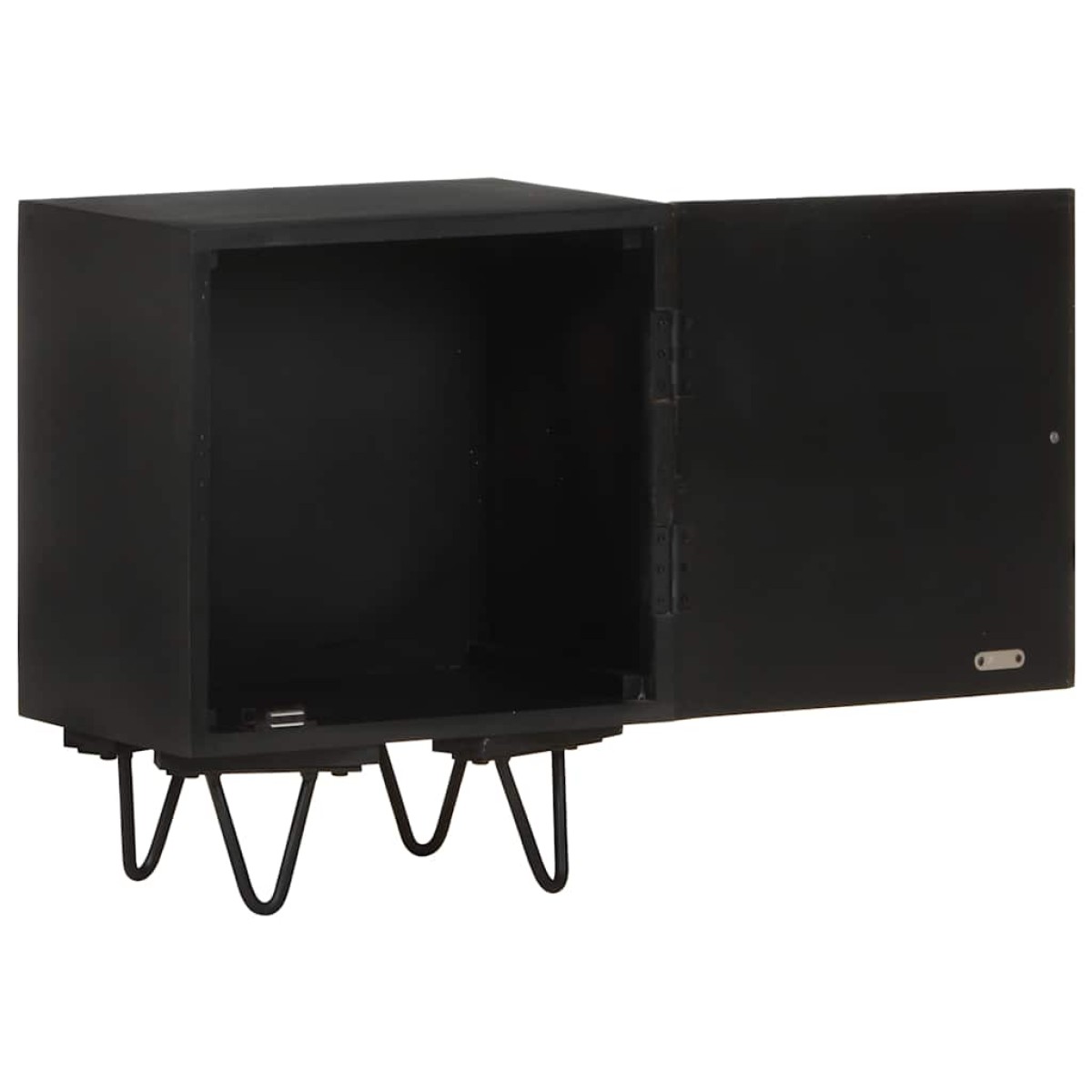 vidaXL Κομοδίνο 40 x 30 x 50 εκ. Ορειχάλκινη Πρόσοψη Μασίφ Ξύλο Μάνγκο