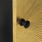 vidaXL Κομοδίνο 40 x 30 x 50 εκ. Ορειχάλκινη Πρόσοψη Μασίφ Ξύλο Μάνγκο