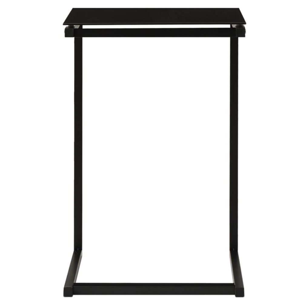 vidaXL Τραπέζι Κονσόλα Μαύρο 40 x 40 x 60 εκ. από Ψημένο Γυαλί