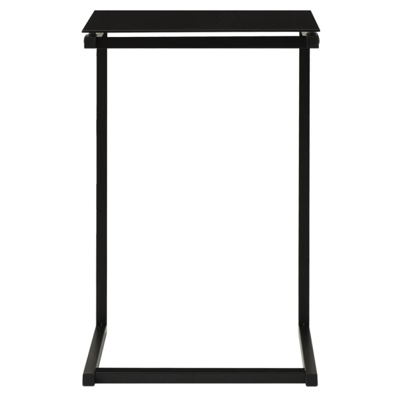 vidaXL Τραπέζι Κονσόλα Μαύρο 40 x 40 x 60 εκ. από Ψημένο Γυαλί