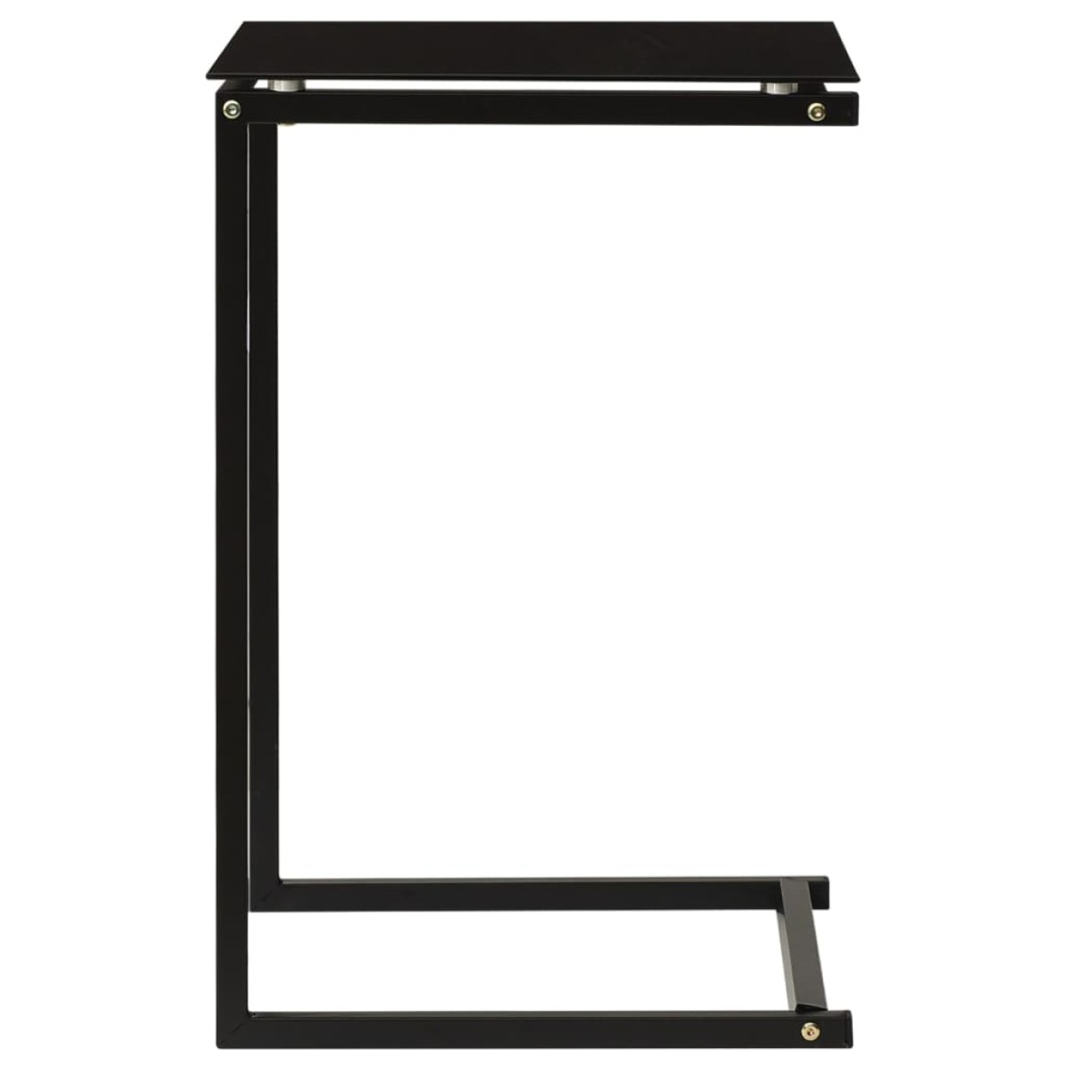 vidaXL Τραπέζι Κονσόλα Μαύρο 40 x 40 x 60 εκ. από Ψημένο Γυαλί