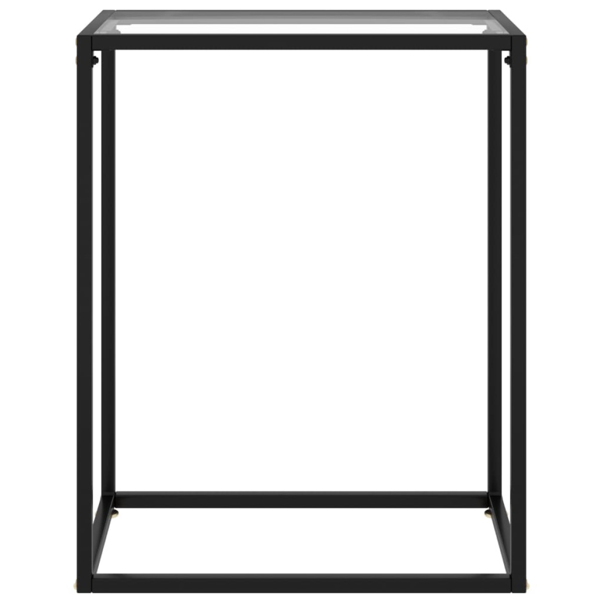 vidaXL Τραπέζι Κονσόλα Διαφανές 60 x 35 x 75 εκ. από Ψημένο Γυαλί