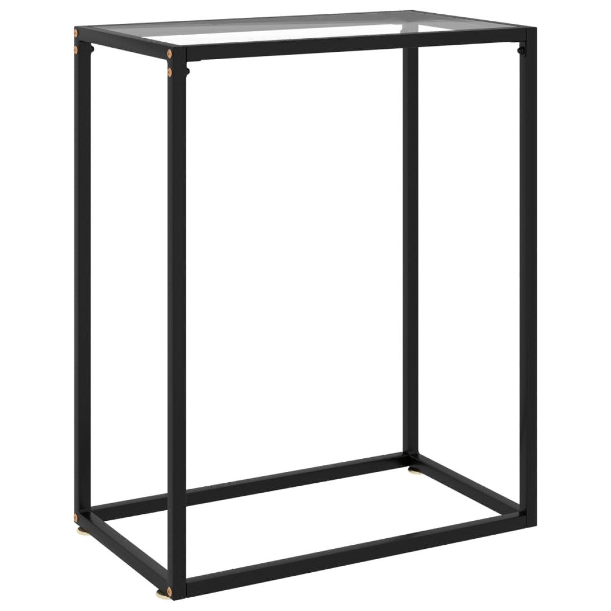 vidaXL Τραπέζι Κονσόλα Διαφανές 60 x 35 x 75 εκ. από Ψημένο Γυαλί