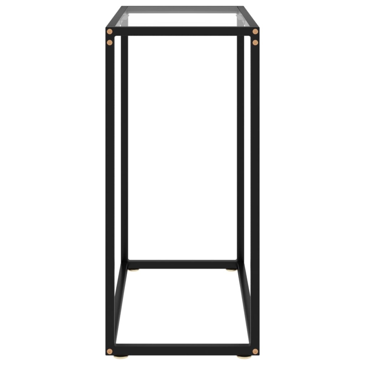 vidaXL Τραπέζι Κονσόλα Διαφανές 60 x 35 x 75 εκ. από Ψημένο Γυαλί