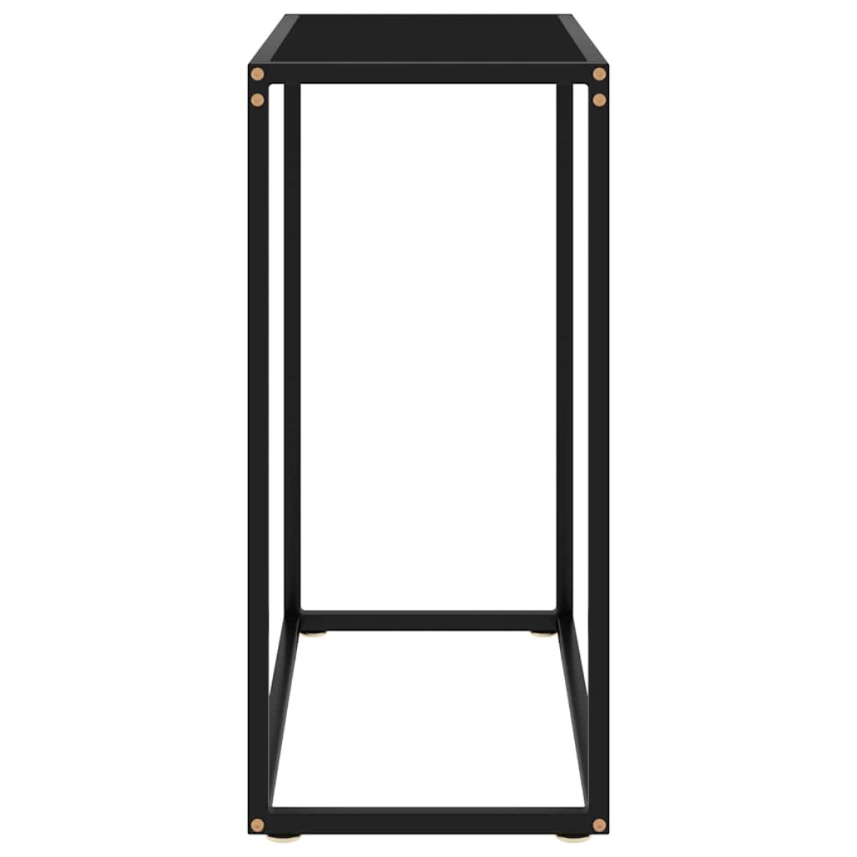 vidaXL Τραπέζι Κονσόλα Μαύρο 60 x 35 x 75 εκ. από Ψημένο Γυαλί