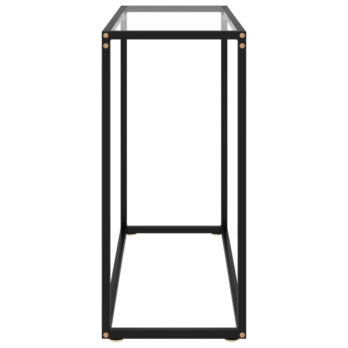 vidaXL Τραπέζι Κονσόλα Διαφανές 80 x 35 x 75 εκ. από Ψημένο Γυαλί