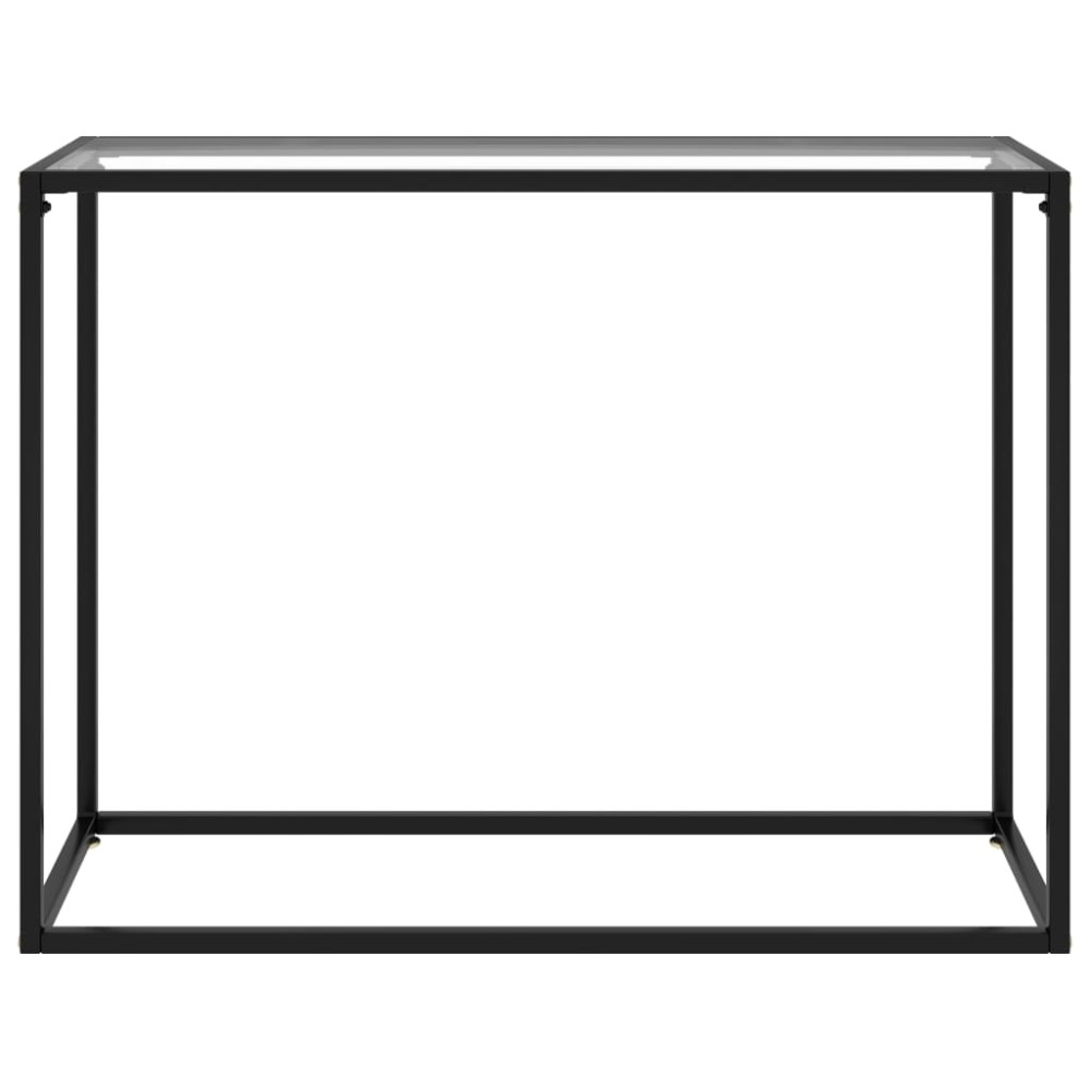 vidaXL Τραπέζι Κονσόλα Διαφανές 100 x 35 x 75 εκ. από Ψημένο Γυαλί