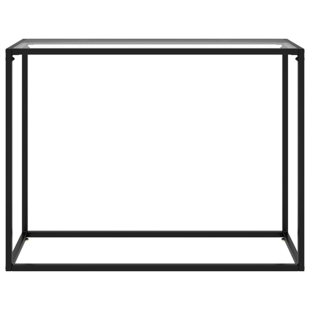 vidaXL Τραπέζι Κονσόλα Διαφανές 100 x 35 x 75 εκ. από Ψημένο Γυαλί