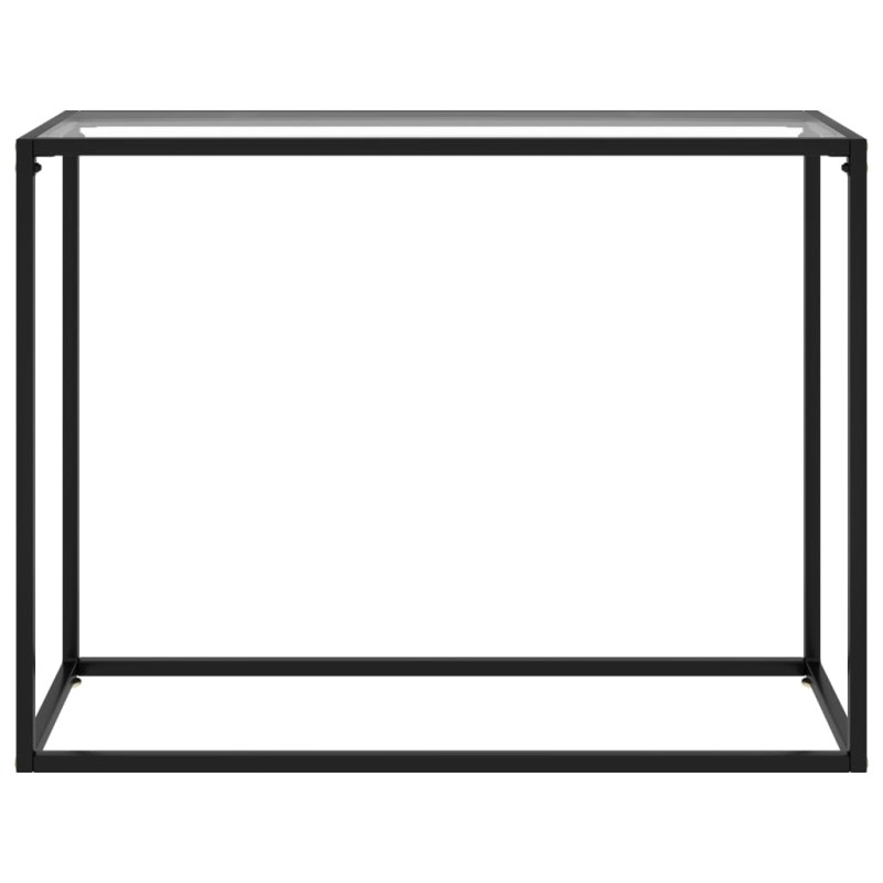 vidaXL Τραπέζι Κονσόλα Διαφανές 100 x 35 x 75 εκ. από Ψημένο Γυαλί