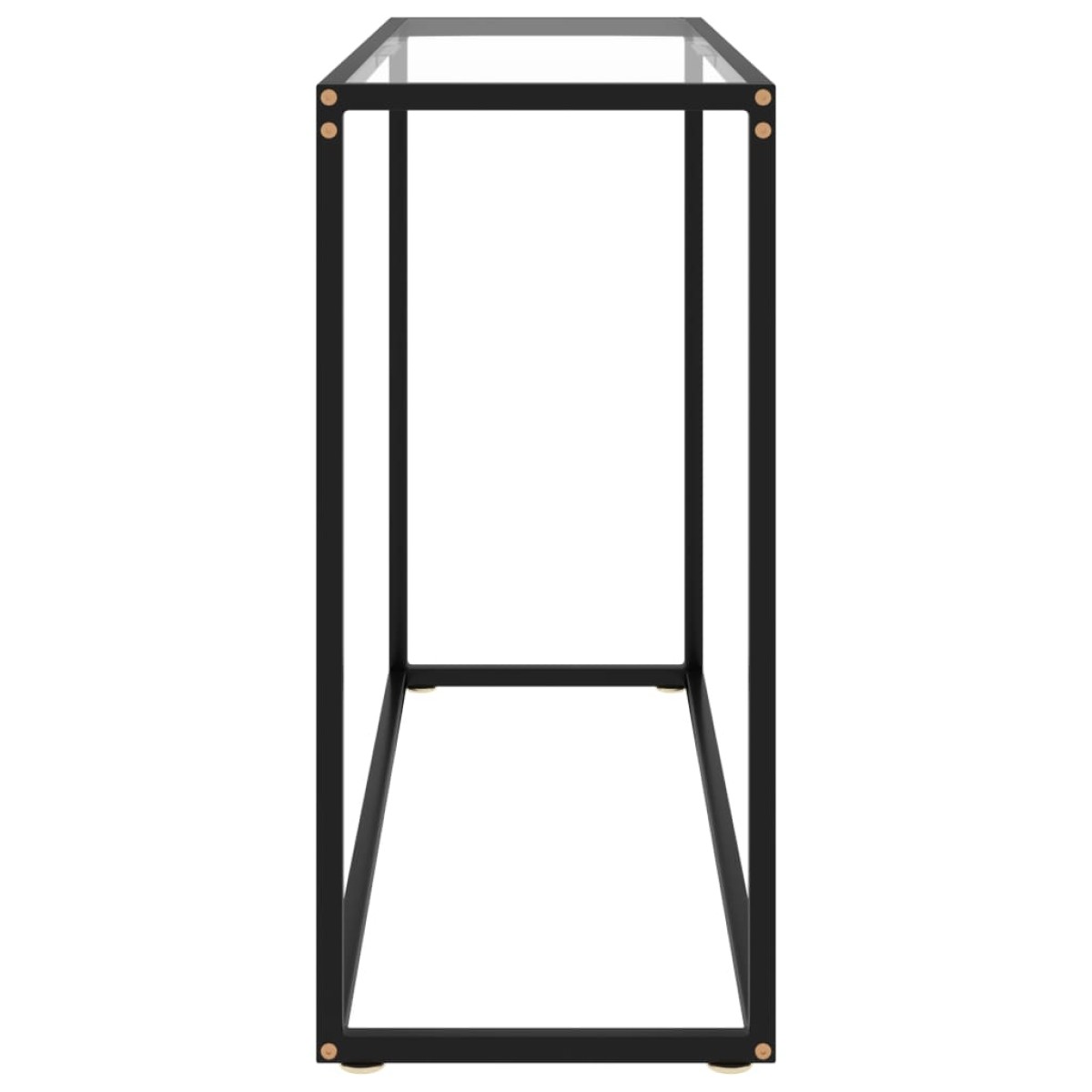 vidaXL Τραπέζι Κονσόλα Διαφανές 100 x 35 x 75 εκ. από Ψημένο Γυαλί