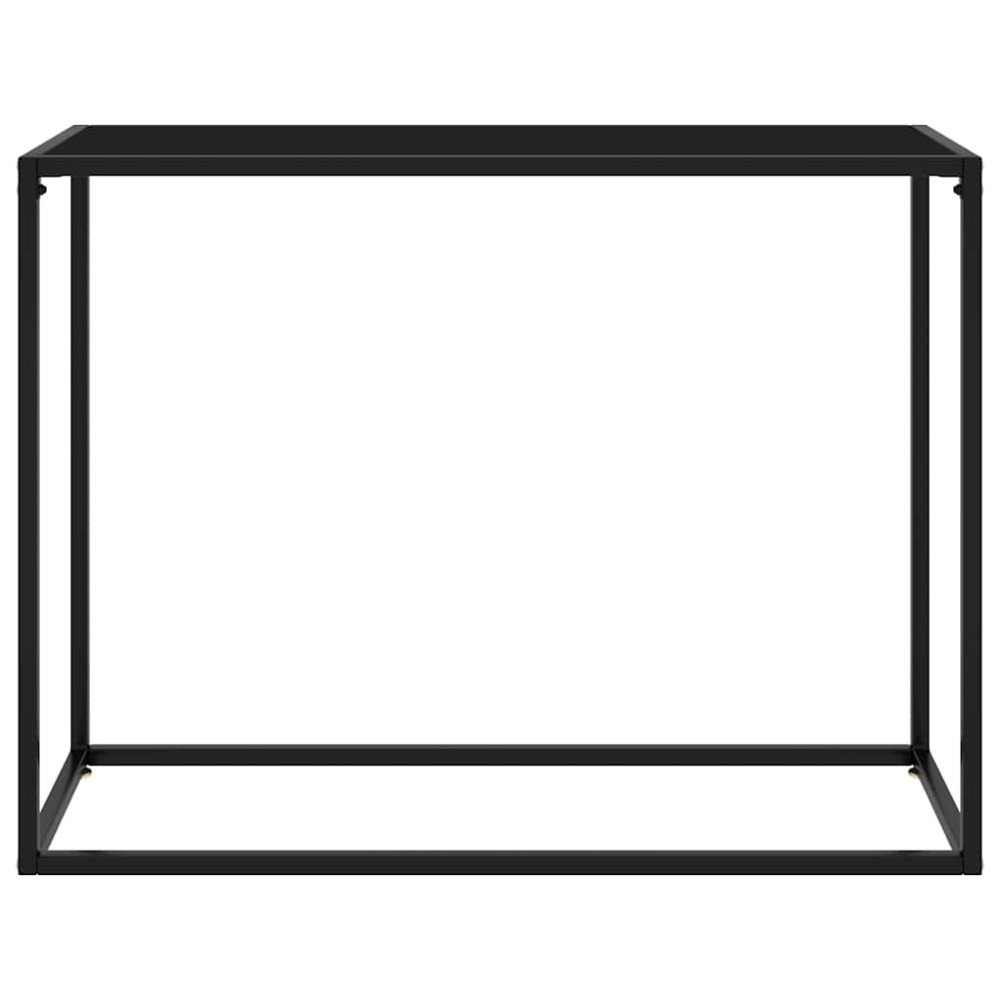 vidaXL Τραπέζι Κονσόλα Μαύρο 100 x 35 x 75 εκ. από Ψημένο Γυαλί