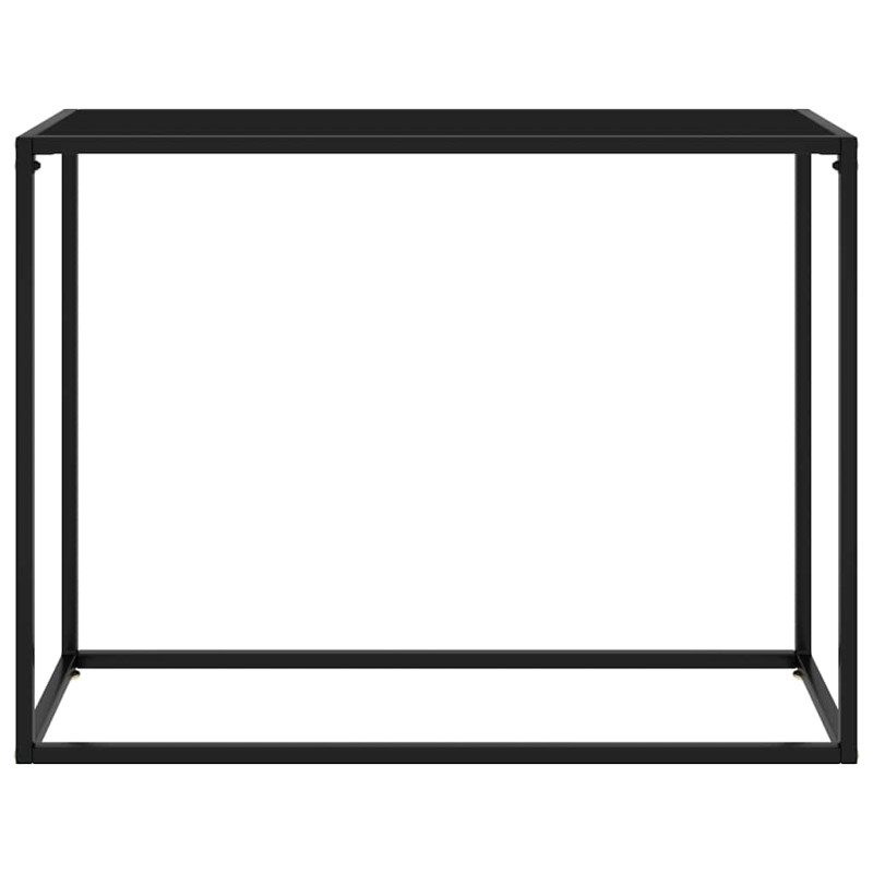 vidaXL Τραπέζι Κονσόλα Μαύρο 100 x 35 x 75 εκ. από Ψημένο Γυαλί