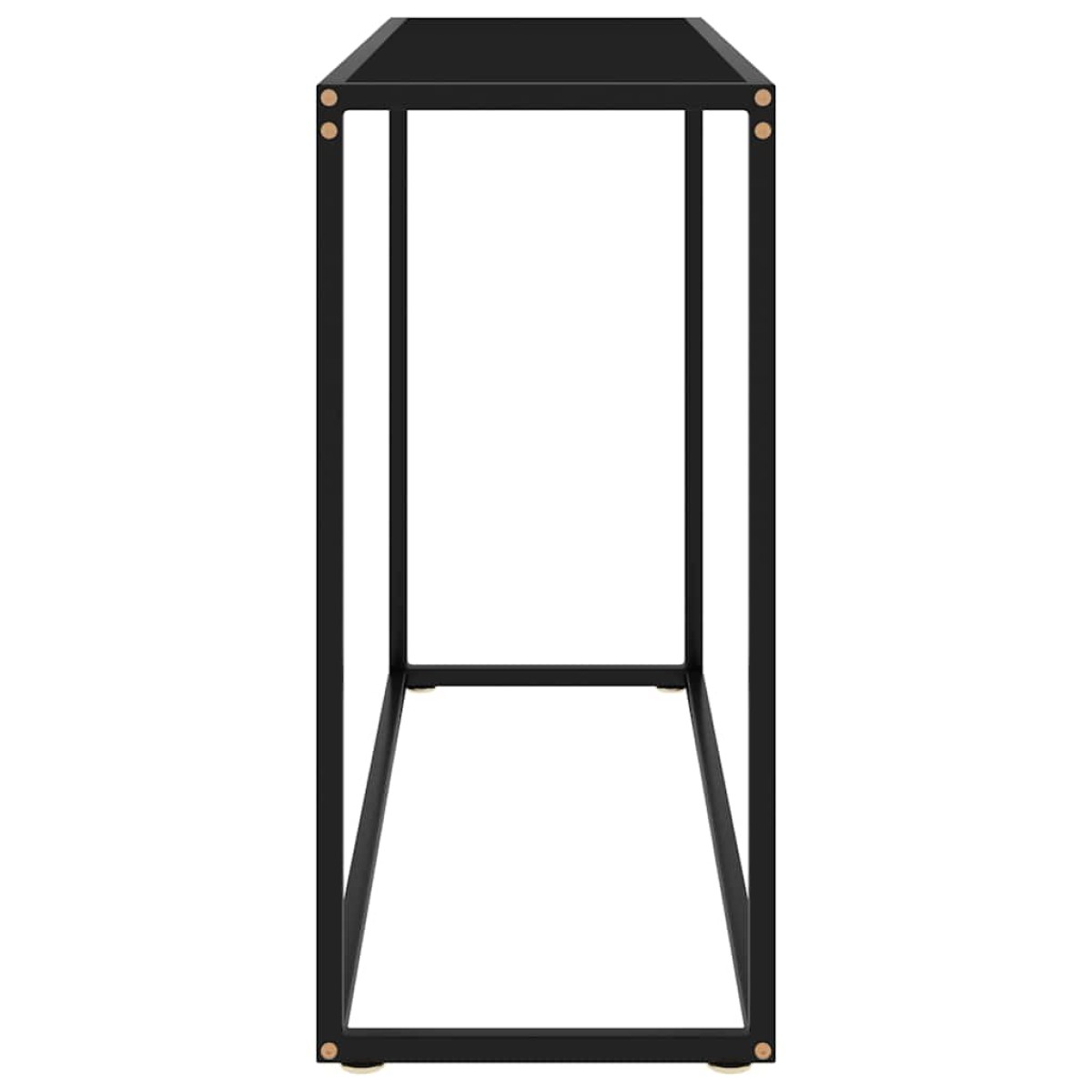 vidaXL Τραπέζι Κονσόλα Μαύρο 100 x 35 x 75 εκ. από Ψημένο Γυαλί
