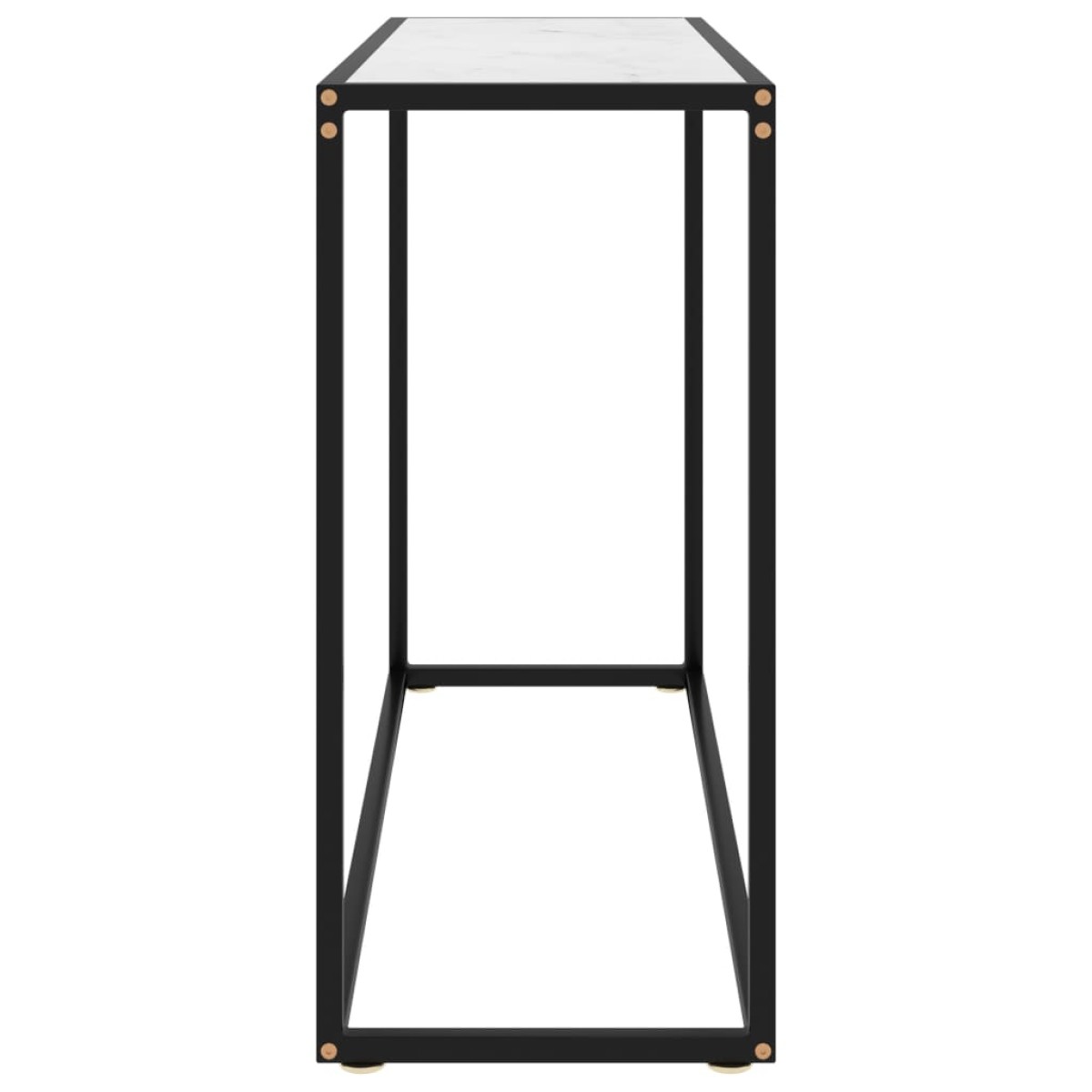 vidaXL Τραπέζι Κονσόλα Λευκό 100 x 35 x 75 εκ. από Ψημένο Γυαλί