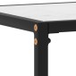 vidaXL Τραπέζι Κονσόλα Λευκό 100 x 35 x 75 εκ. από Ψημένο Γυαλί