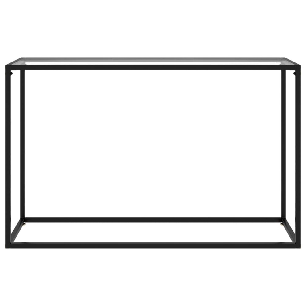 vidaXL Τραπέζι Κονσόλα Διαφανές 120 x 35 x 75 εκ. από Ψημένο Γυαλί