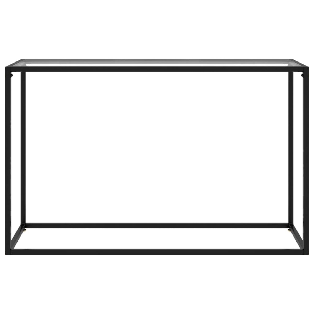 vidaXL Τραπέζι Κονσόλα Διαφανές 120 x 35 x 75 εκ. από Ψημένο Γυαλί