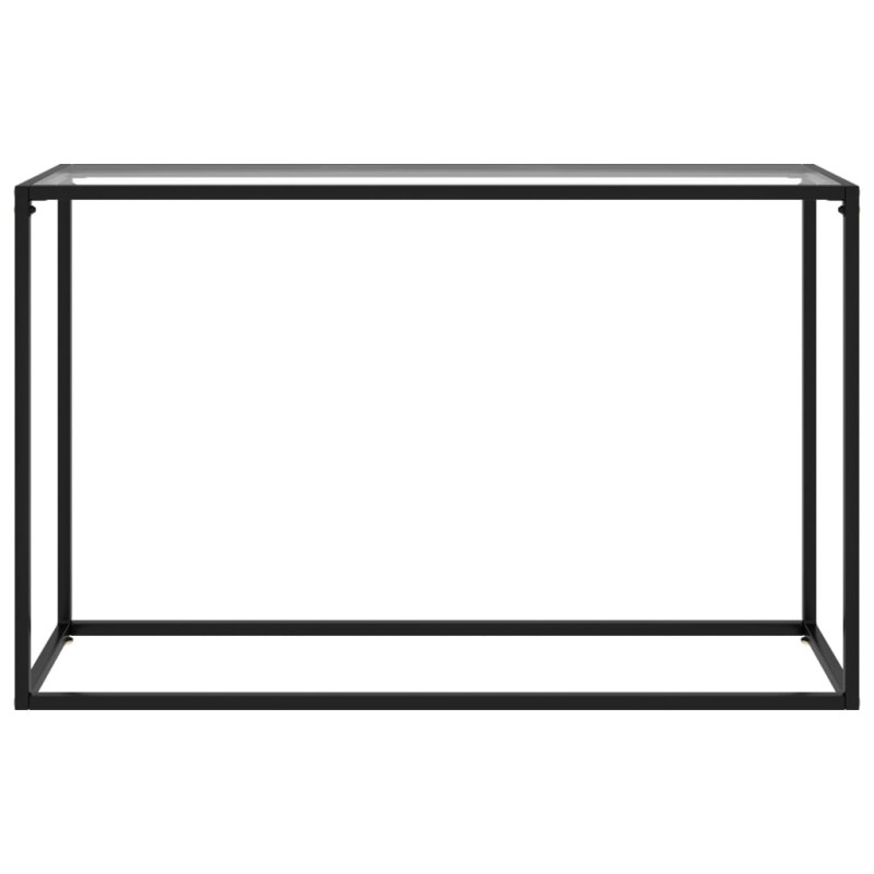 vidaXL Τραπέζι Κονσόλα Διαφανές 120 x 35 x 75 εκ. από Ψημένο Γυαλί