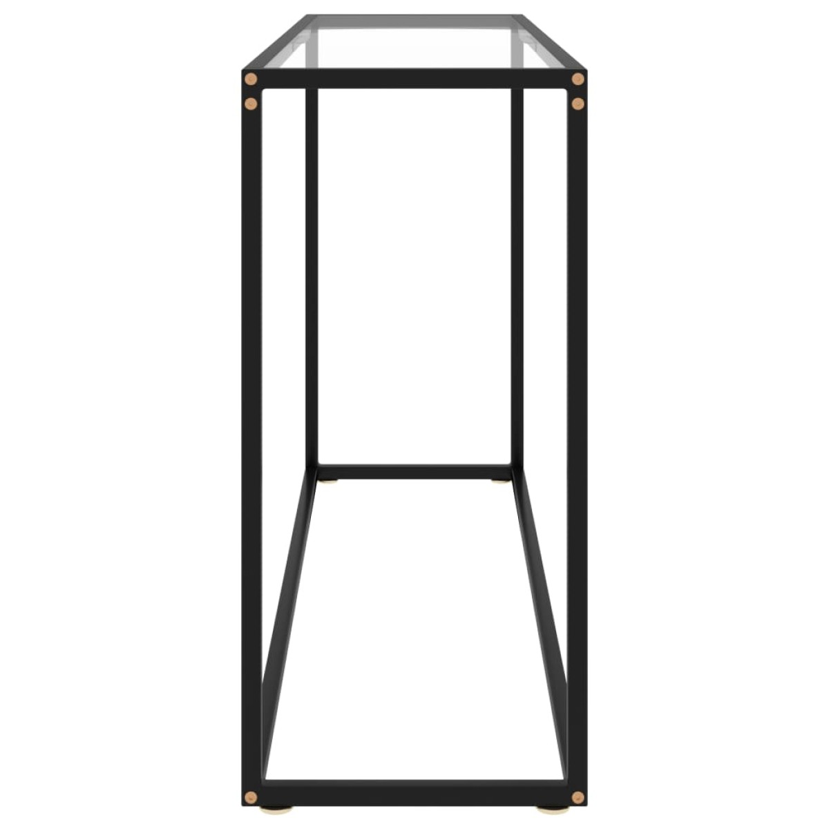 vidaXL Τραπέζι Κονσόλα Διαφανές 120 x 35 x 75 εκ. από Ψημένο Γυαλί