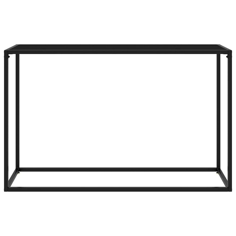 vidaXL Τραπέζι Κονσόλα Μαύρο 120 x 35 x 75 εκ. από Ψημένο Γυαλί