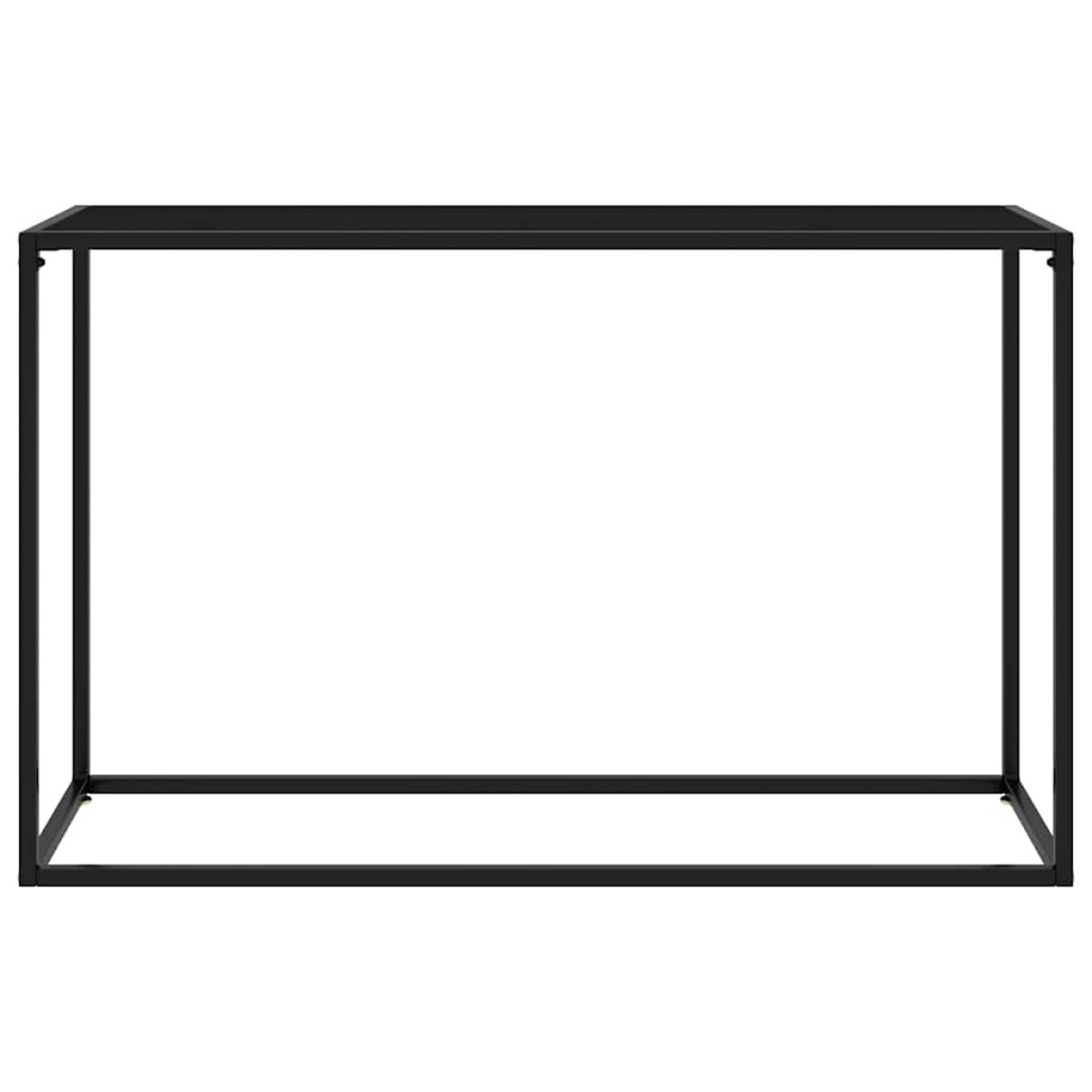 vidaXL Τραπέζι Κονσόλα Μαύρο 120 x 35 x 75 εκ. από Ψημένο Γυαλί