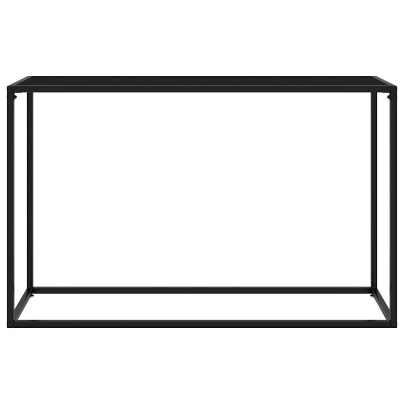 vidaXL Τραπέζι Κονσόλα Μαύρο 120 x 35 x 75 εκ. από Ψημένο Γυαλί