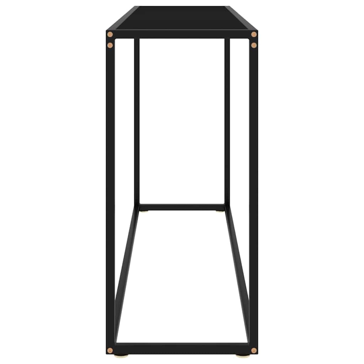 vidaXL Τραπέζι Κονσόλα Μαύρο 120 x 35 x 75 εκ. από Ψημένο Γυαλί