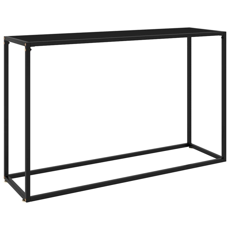 vidaXL Τραπέζι Κονσόλα Μαύρο 120 x 35 x 75 εκ. από Ψημένο Γυαλί