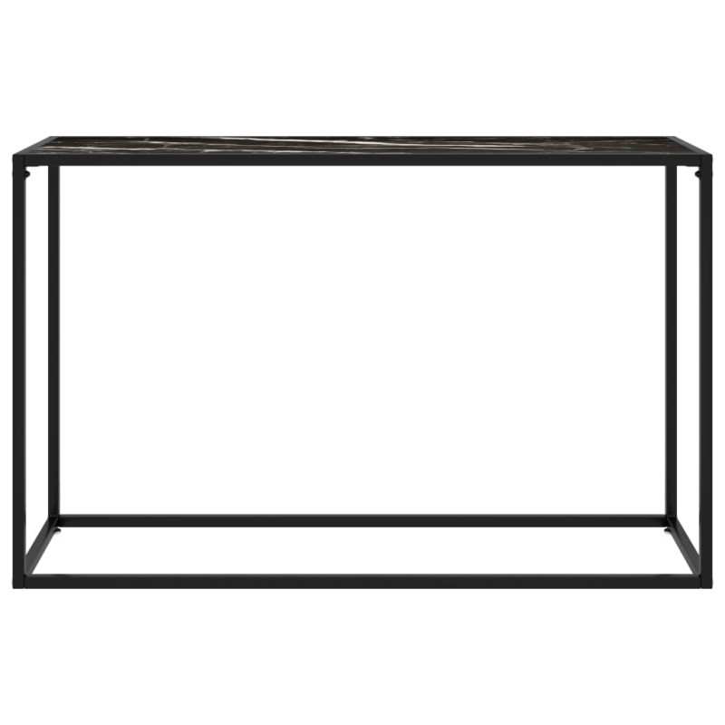 vidaXL Τραπέζι Κονσόλα Μαύρο 120 x 35 x 75 εκ. από Ψημένο Γυαλί