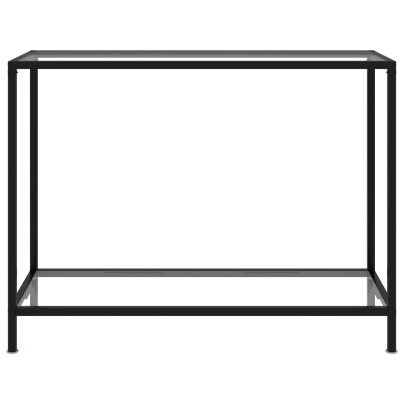 vidaXL Τραπέζι Κονσόλα Διαφανές 100 x 35 x 75 εκ. από Ψημένο Γυαλί