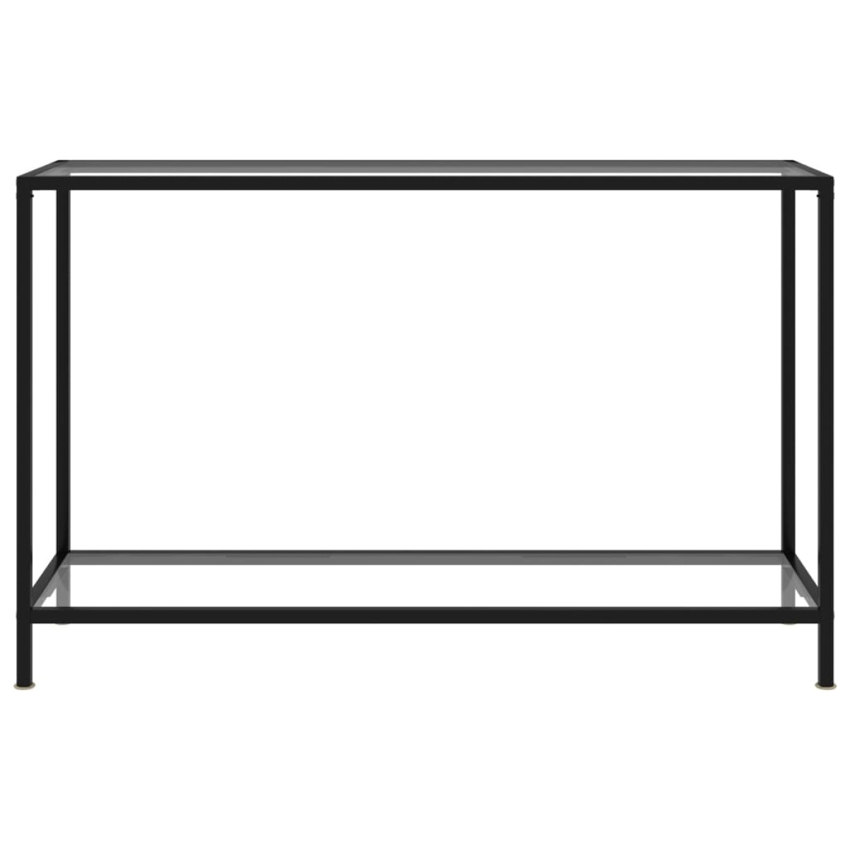 vidaXL Τραπέζι Κονσόλα Διαφανές 120 x 35 x 75 εκ. από Ψημένο Γυαλί