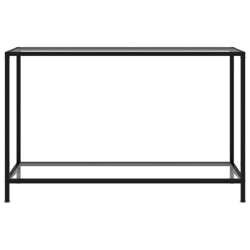 vidaXL Τραπέζι Κονσόλα Διαφανές 120 x 35 x 75 εκ. από Ψημένο Γυαλί