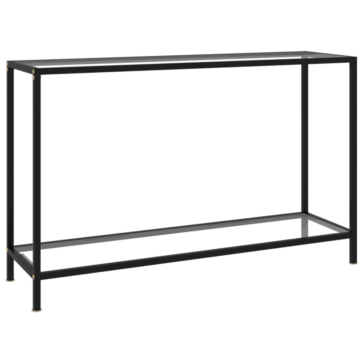 vidaXL Τραπέζι Κονσόλα Διαφανές 120 x 35 x 75 εκ. από Ψημένο Γυαλί