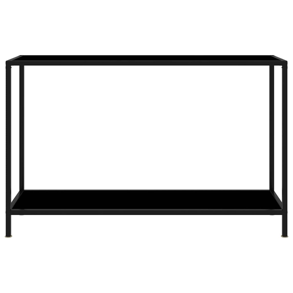vidaXL Τραπέζι Κονσόλα Μαύρο 120 x 35 x 75 εκ. από Ψημένο Γυαλί