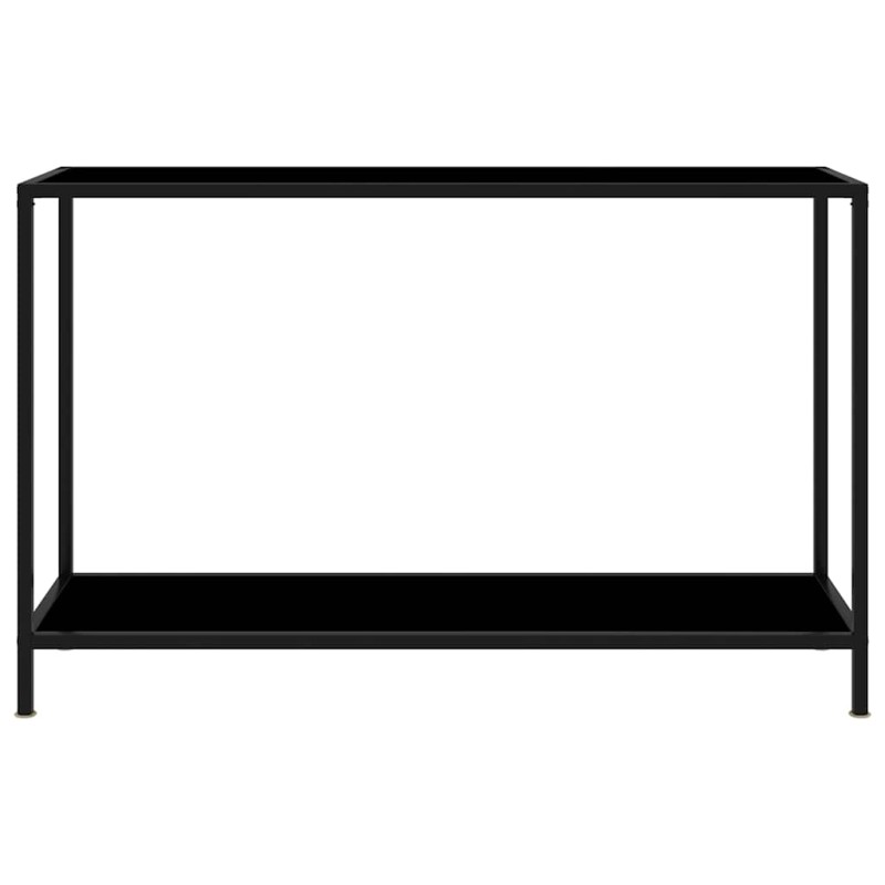 vidaXL Τραπέζι Κονσόλα Μαύρο 120 x 35 x 75 εκ. από Ψημένο Γυαλί