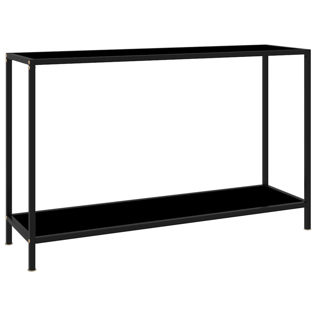vidaXL Τραπέζι Κονσόλα Μαύρο 120 x 35 x 75 εκ. από Ψημένο Γυαλί