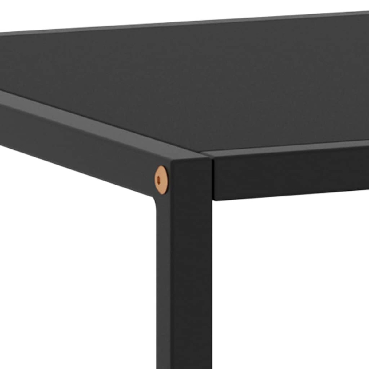 vidaXL Τραπεζάκι Σαλονιού Μαύρο 120 x 50 x 35 εκ. με Μαύρο Γυαλί