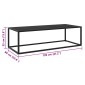 vidaXL Τραπεζάκι Σαλονιού Μαύρο 120 x 50 x 35 εκ. με Μαύρο Γυαλί