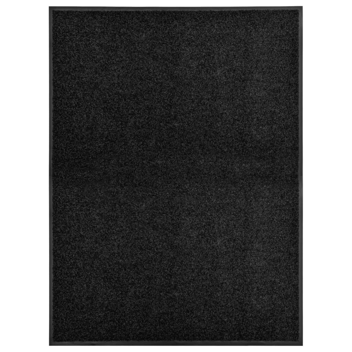 vidaXL Πατάκι Εισόδου Πλενόμενο Μαύρο 90 x 120 εκ.