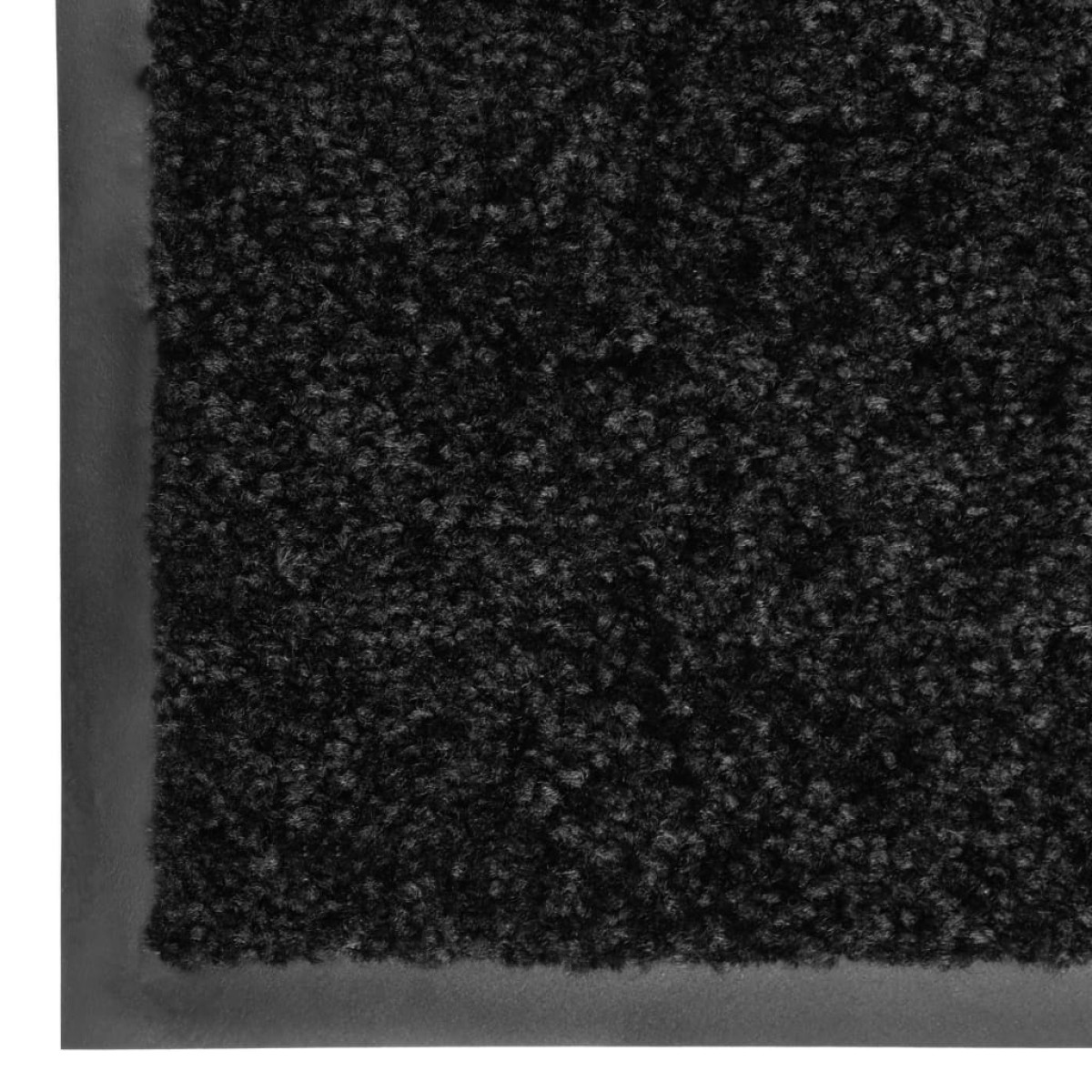 vidaXL Πατάκι Εισόδου Πλενόμενο Μαύρο 120 x 180 εκ.