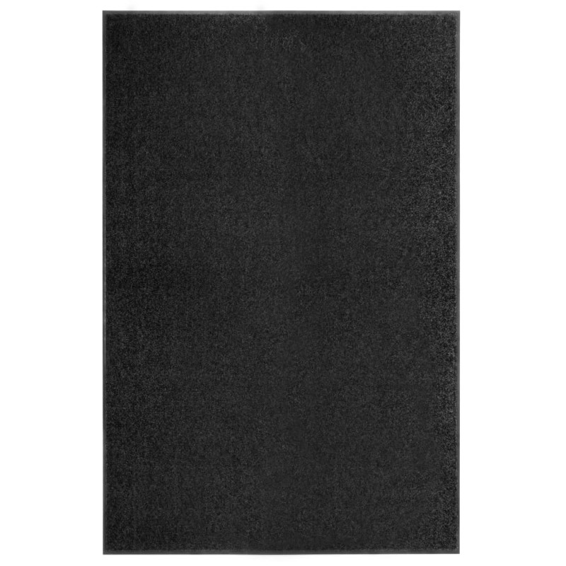 vidaXL Πατάκι Εισόδου Πλενόμενο Μαύρο 120 x 180 εκ.