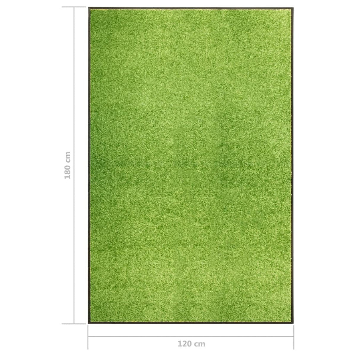 vidaXL Πατάκι Εισόδου Πλενόμενο Πράσινο 120 x 180 εκ.