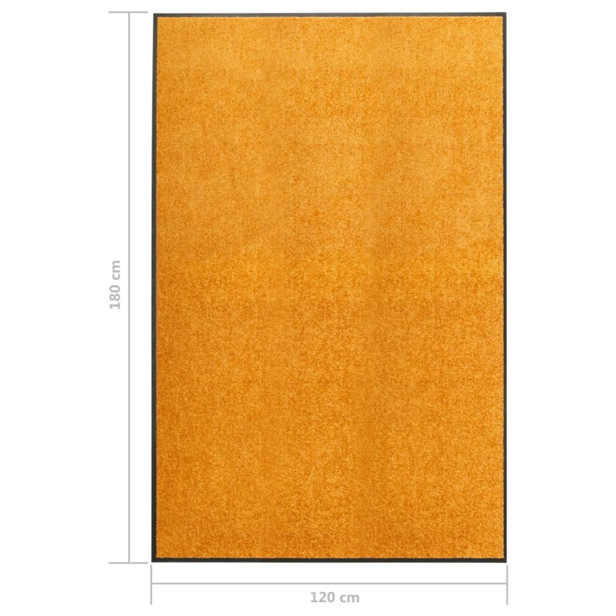 vidaXL Πατάκι Εισόδου Πλενόμενο Πορτοκαλί 120 x 180 εκ.