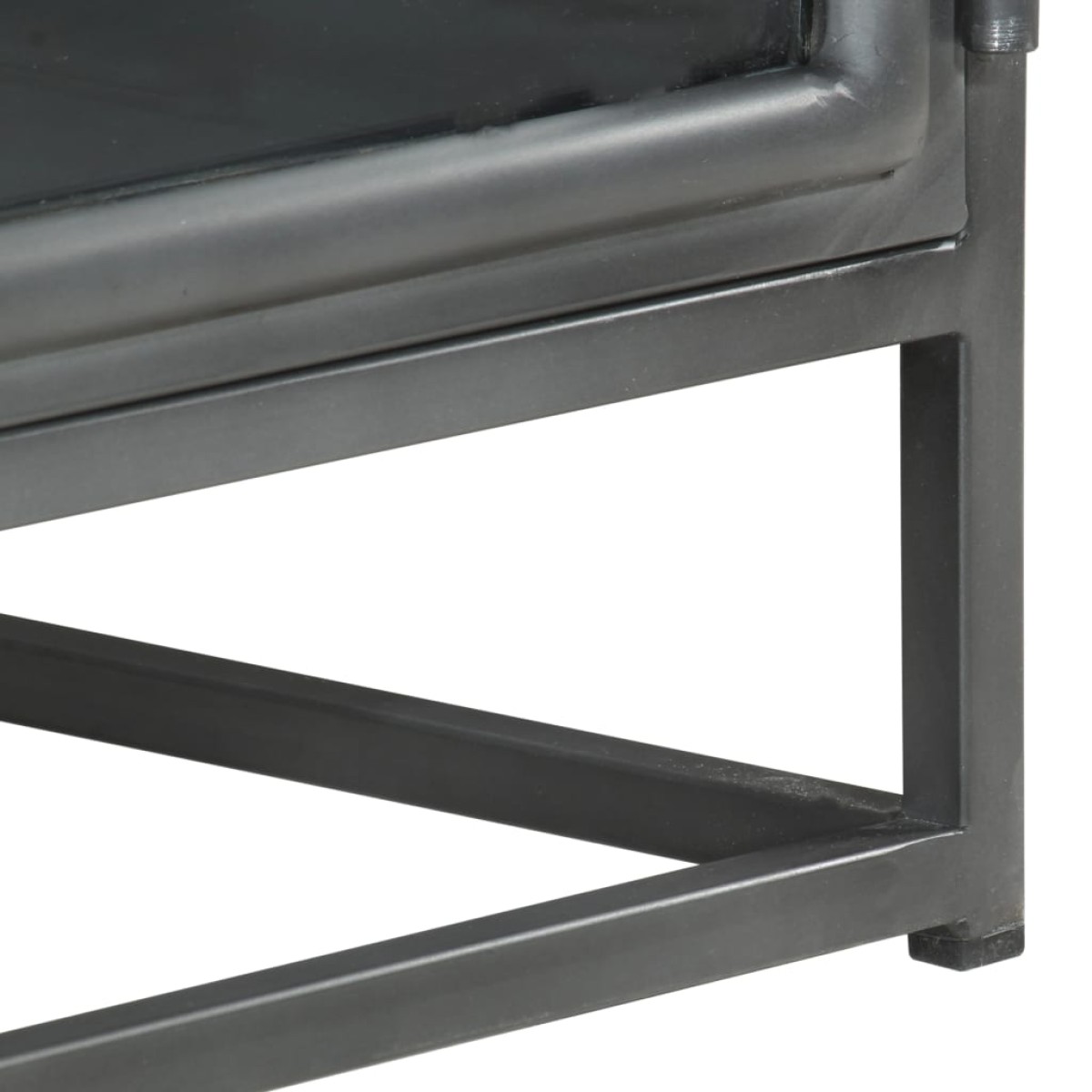 vidaXL Κομοδίνο Γκρι 40 x 30 x 50 εκ. από Μασίφ Ξύλο Ακακίας