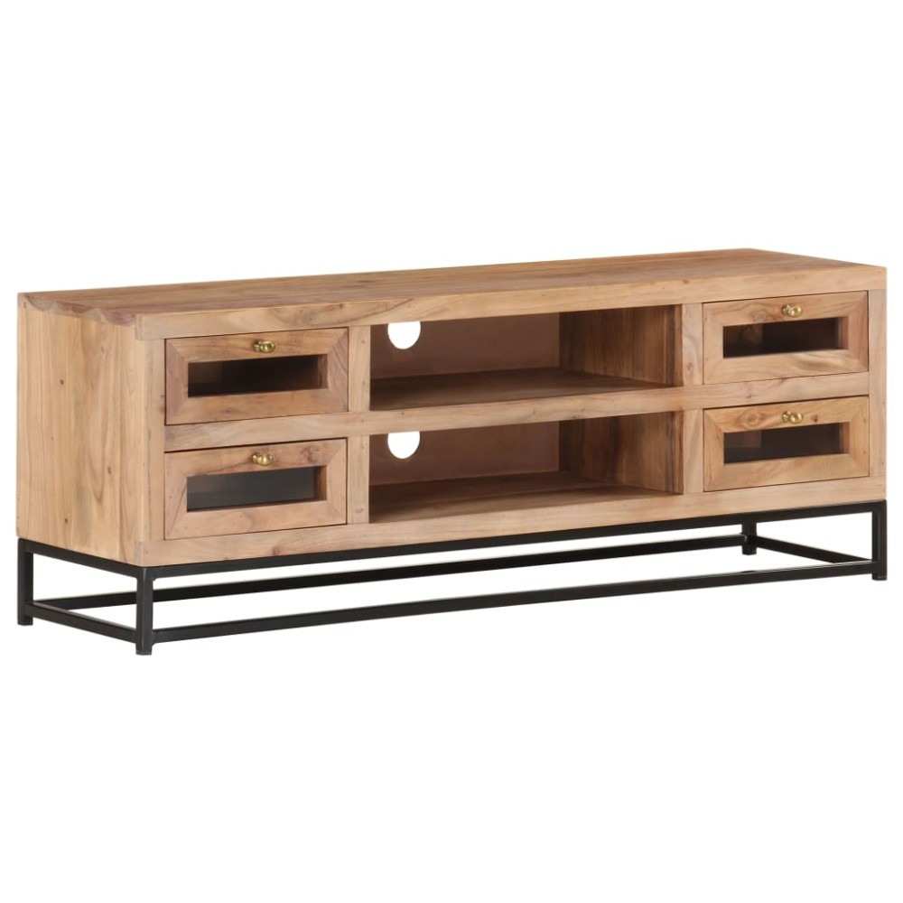 vidaXL Έπιπλο Τηλεόρασης 110 x 30 x 40 εκ. από Μασίφ Ξύλο Ακακίας