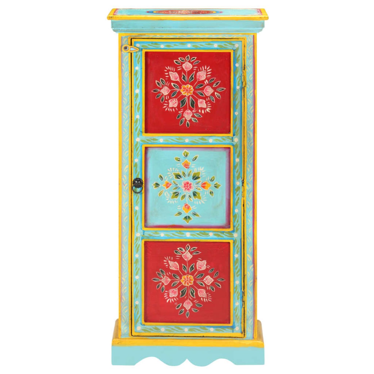 vidaXL Ντουλάπι με Χειροπ. Λεπτομέρειες 40x30x90 εκ. Μασίφ Ξύλο Μάνγκο