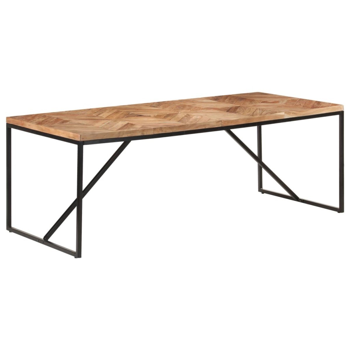 vidaXL Τραπεζαρία 200 x 90 x 76 εκ. από Μασίφ Ξύλο Ακακίας/Μάνγκο